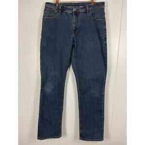 Marmot Men's 5 Pocket Jeans Regular‎ Straight Leg Stretch Dark Wash Size 34/31